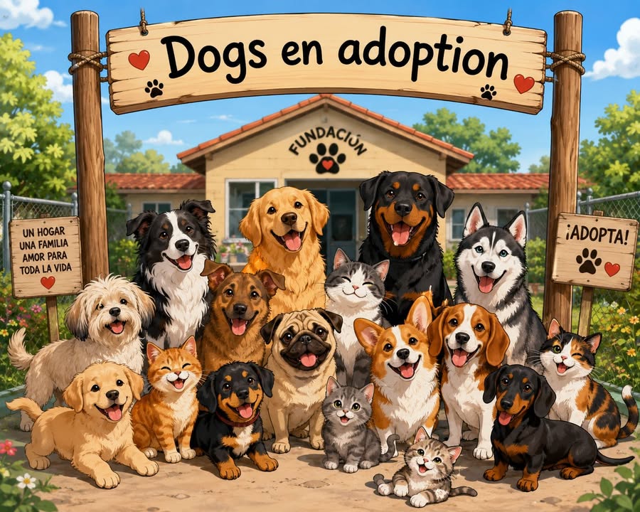 Adopción de perros y gatos 